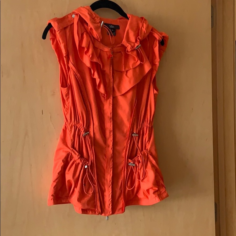 Luii Orange Nylon Vest
